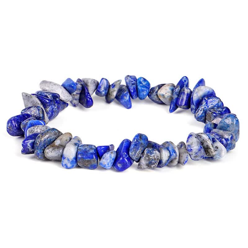 Karma Stone Amethyst Lazurite Various Crystal Stone Healing Positive Bracelet