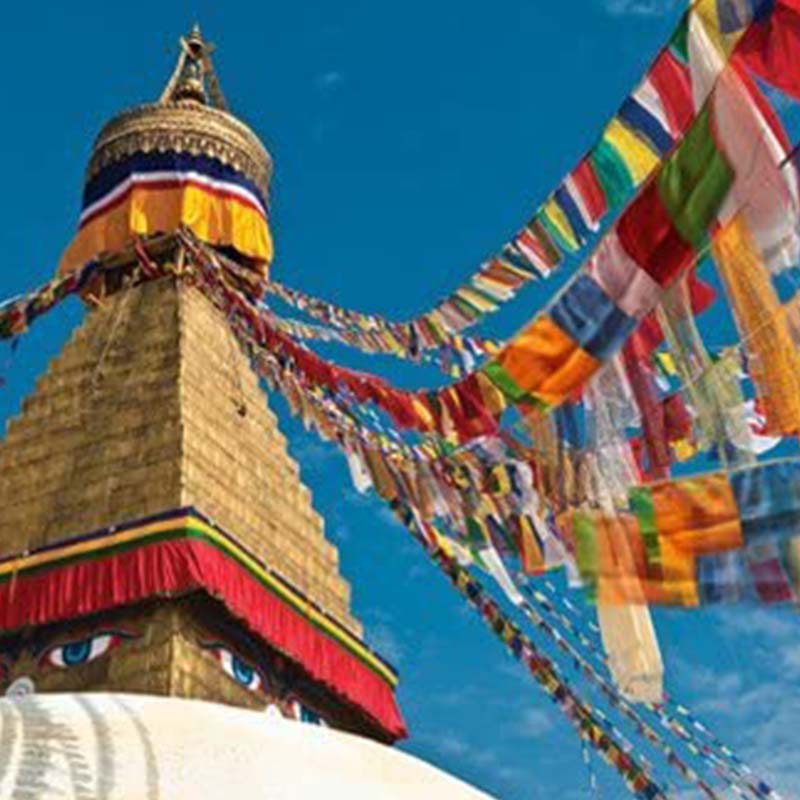 Karma Stone Outdoor Long-lasting Windhorse 20 Pcs Prayer Flag