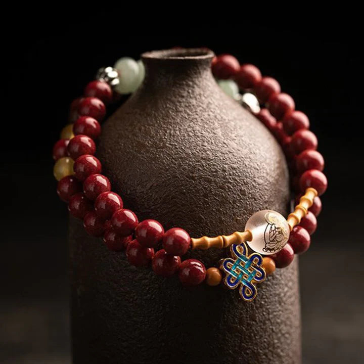 Karma Stone Chinese Zodiac Amulet Blessing Double Layer China Lucky Bracelet