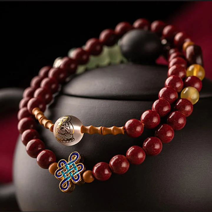 Karma Stone Chinese Zodiac Amulet Blessing Double Layer China Lucky Bracelet