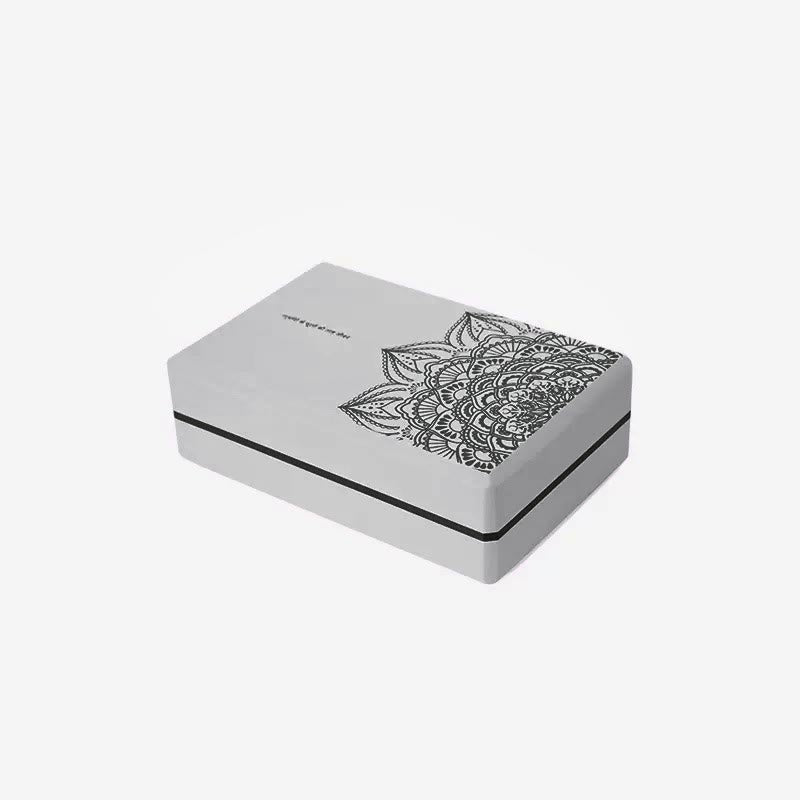 Karma Stone Tibetan Mandala Mindful Soft Non-Slip Foam Yoga Block