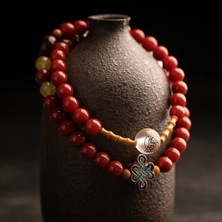 Karma Stone Chinese Zodiac Amulet Blessing Double Layer China Lucky Bracelet