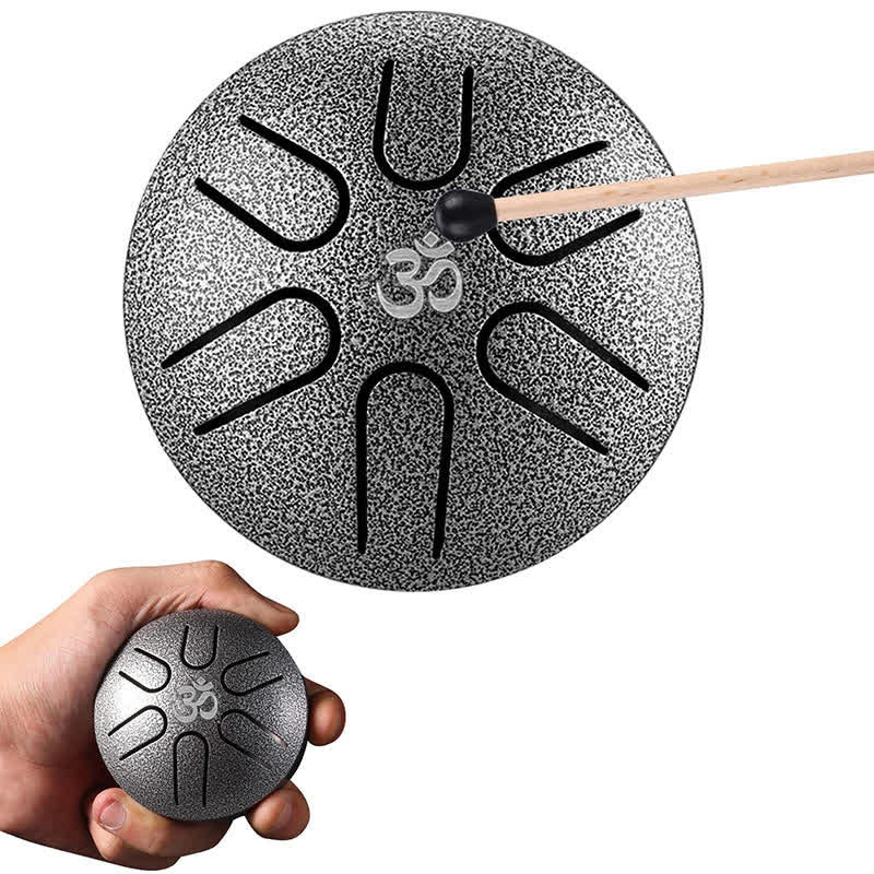 Karma Stone Mini Steel Tongue Drum 3 Inch Sound Healing Drum Kit