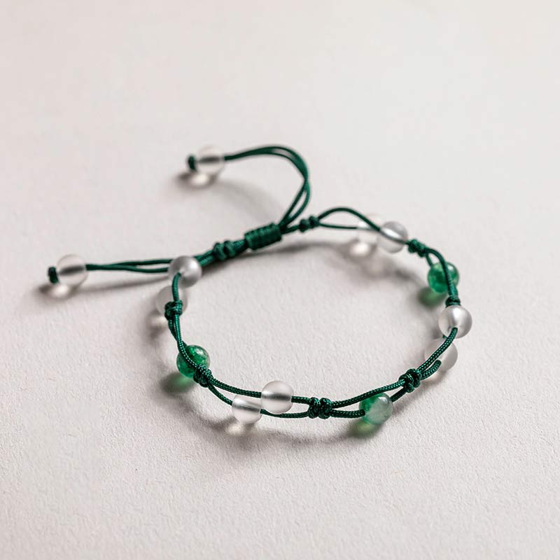 Karma Stone Red Agate Moss Agate Cinnabar Calm Bracelet