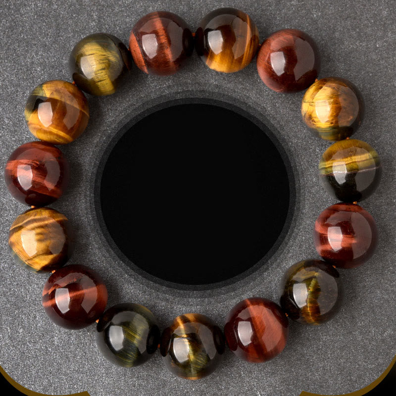 Karma Stone Natural Tiger Eye Positive Protection Bracelet